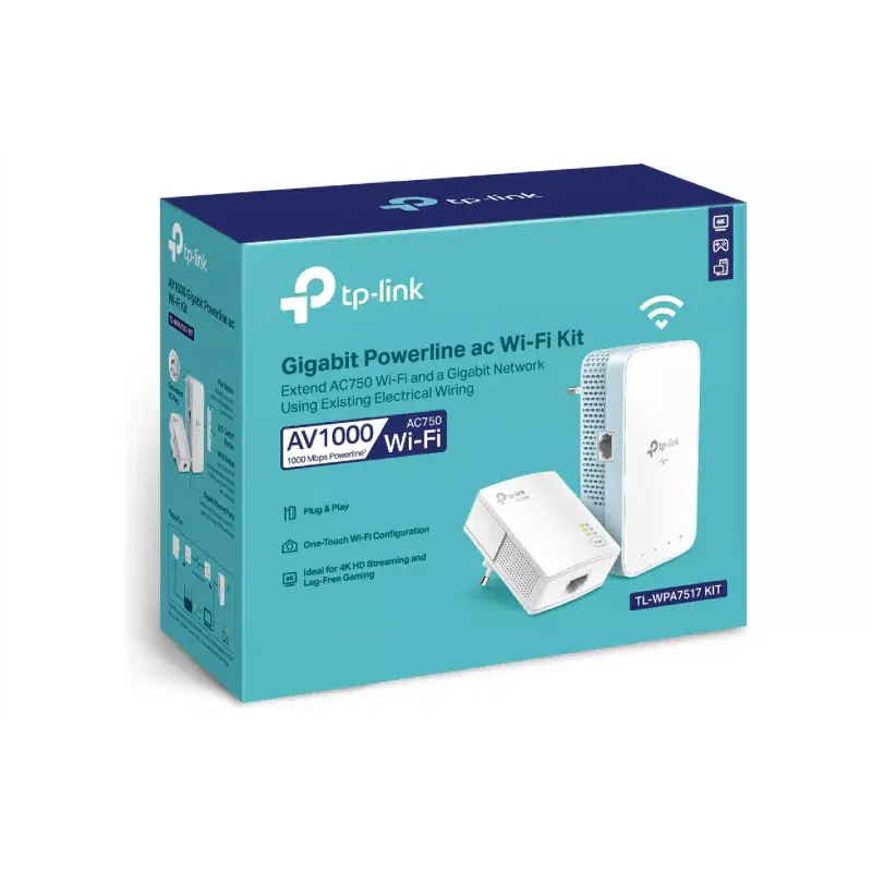 Adaptador de línea eléctrica TP-Link (TL-WPA7517 kit)