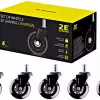 Stuhlrollen 2E, Black (2E-GWH-003-BK)