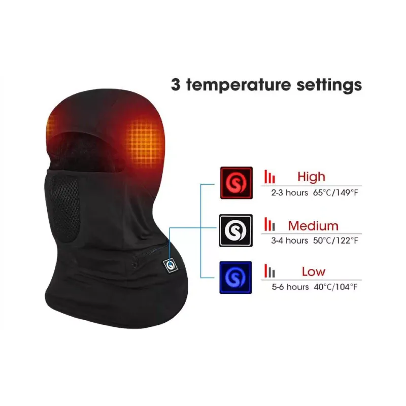 Балаклава з підігрівом 2E, Shadow Black (2E-HBSWL-BK)