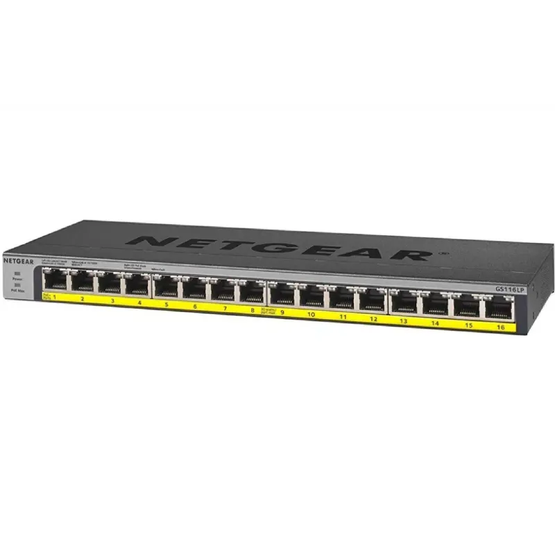 Превключвател Netgear GS116LP (GS116LP-100EUS)