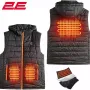 Heated vest 2E, Black (2E-HVHPPS-BK)
