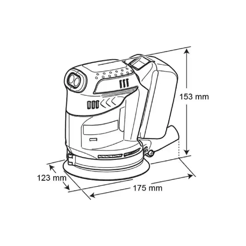 Шлифовъчна машина Makita (DBO180Z)