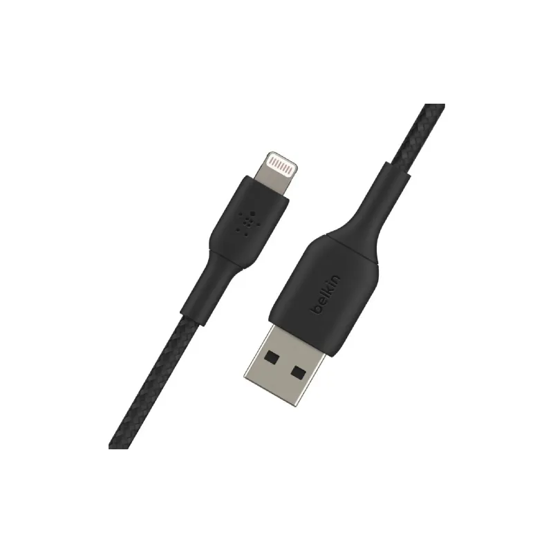 Кабель для зарядки та синхронізації Belkin USB-A - Lightning (CAA002BT2MBK), 2 м, Black
