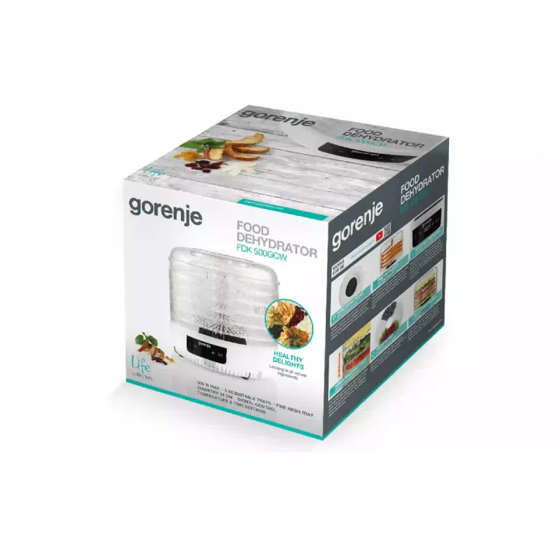 Сушарка для овочів та фруктів Gorenje (FDK500GCW)
