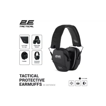 Навушники тактичні 2E, Black (2E-TPE016BK)