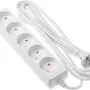 Мрежов удължителен кабел 2E, White (2E-U0510M1.5)