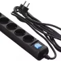 Мрежов удължителен кабел 2E, Black (2E-U05ES15M1.5BK)