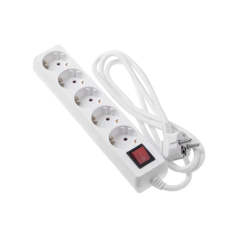 Hálózati hosszabbító kábel 2E, White (2E-U05ESM1.5)