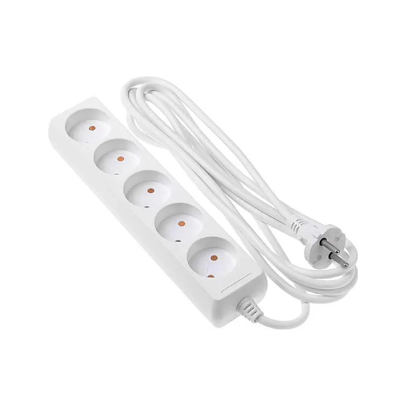 Мрежов удължителен кабел 2E, White (2E-U05M3)