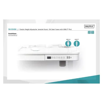 Стіл Digitus, White (DA-90406)