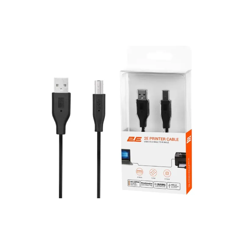 Kábel 2E, Black (2E-W-3169m1.8)