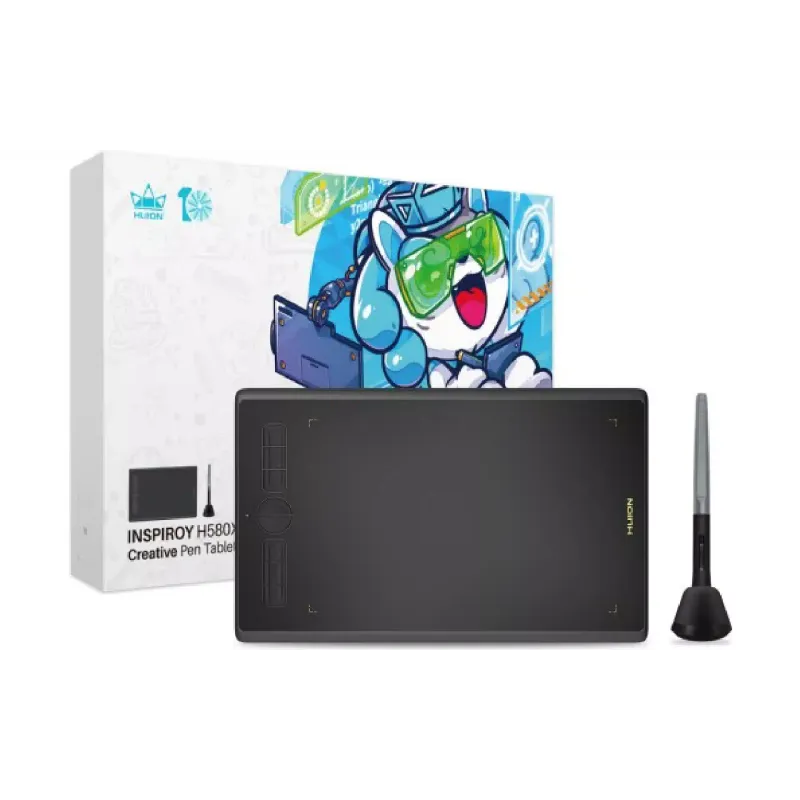 Grafična tablica Huion Inspiroy, Black (H580X)