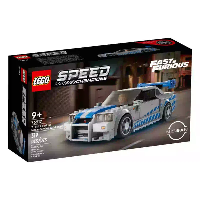 Constructor LEGO Speed Champions 2 Fast 2 Furious Nissan Skyline GT-R (R34) (76917)