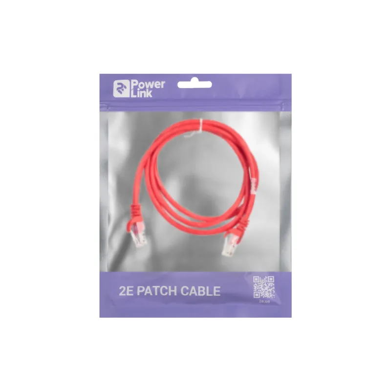 Patch kabel 2E, Red (2E-PC5ECA-120RD)