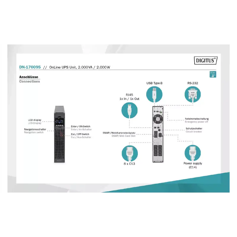 Neprekinjeno napajanje Digitus (DN-170095)