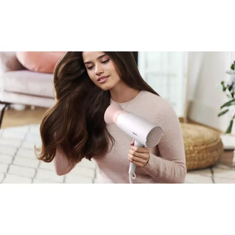 Secador de cabelo Philips 3000 series, White/Pink (BHD300/00)