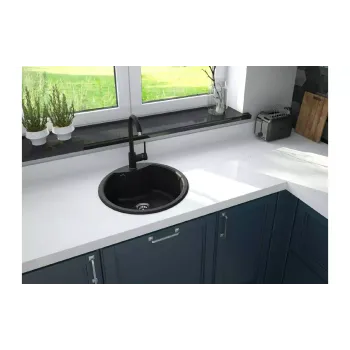 Küchenspüle + Mischbatterie Deante (ZRSB2803)