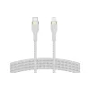 كابل الشحن والمزامنة Belkin USB-C - Lightning, White (CAA011BT1MWH)