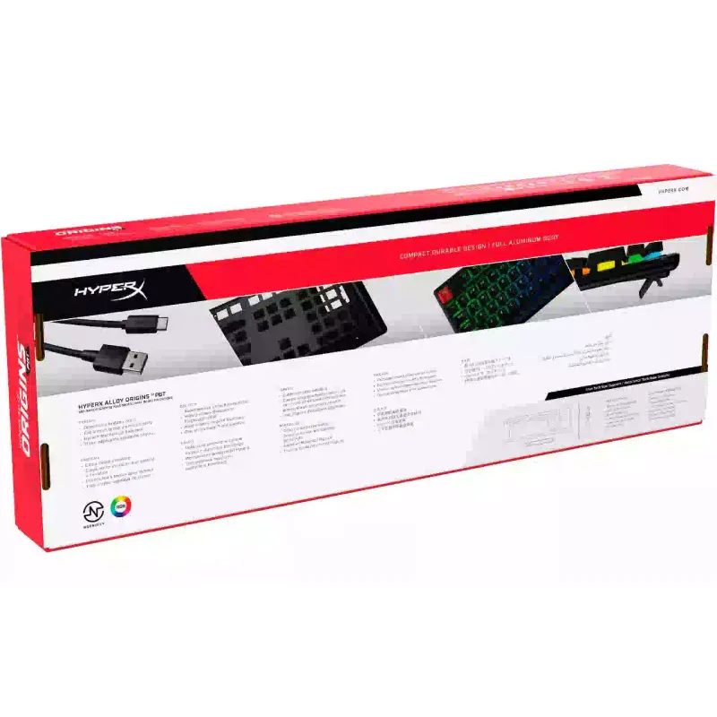 Mehanska tipkovnica HyperX Alloy Origins Origins PBT, Black (639N3AA)