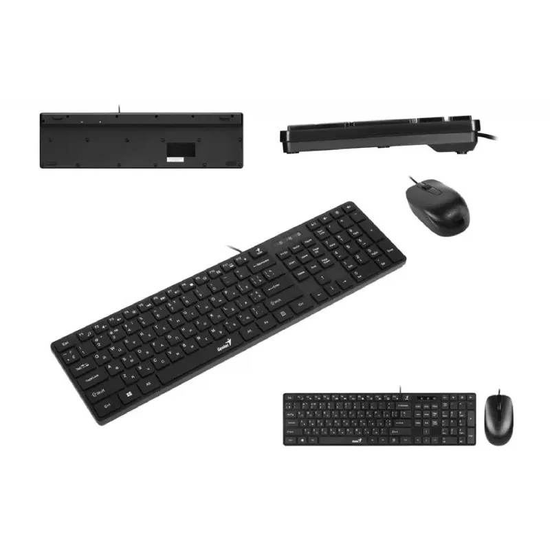 لوحة المفاتيح + الماوس Genius SlimStar C-126, Black (31330007407)
