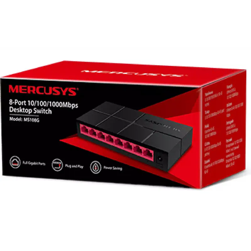 Комутатор Mercusys  (MS108G)