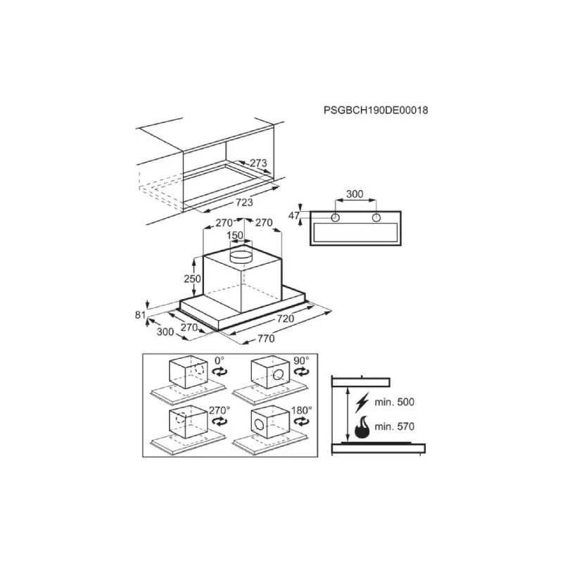 Extractor hood Electrolux (942022570)