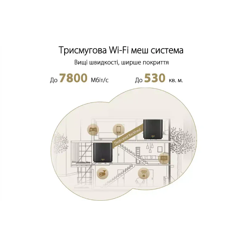 Sistema Wi-Fi Asus XT9, Black (90IG0740-M03B50)