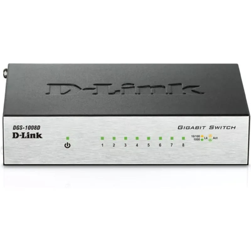 Комутатор D-Link  (DGS-1008D)