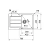 Küchenspüle Franke 611-78, Gray (143.0621.334)