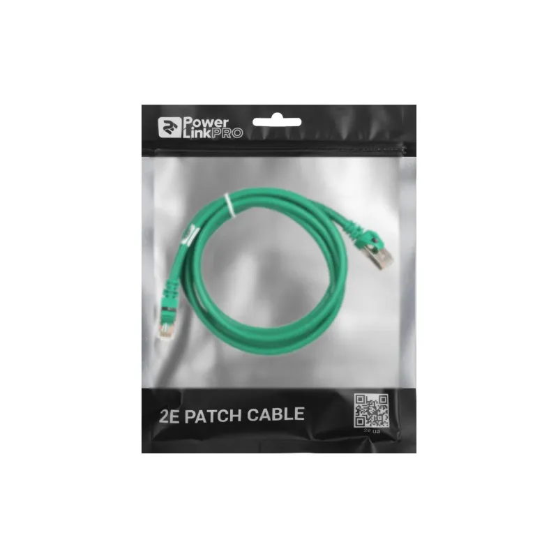 سلك التوصيل 2E, Green (2E-PC6SFTPCOP-150GRN)