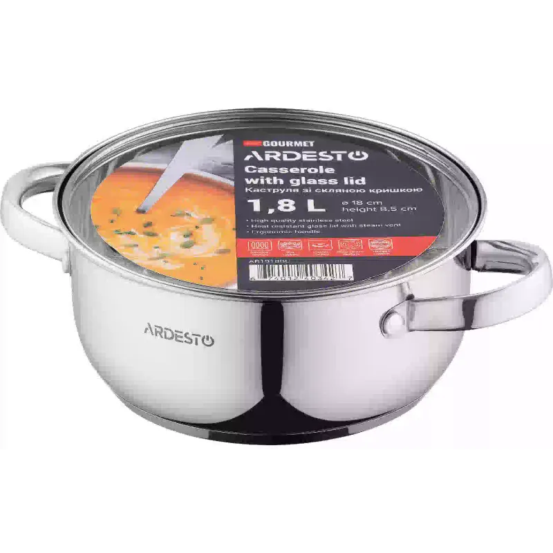 Каструля з кришкою Ardesto Gemini Gourmet (AR1918BC)