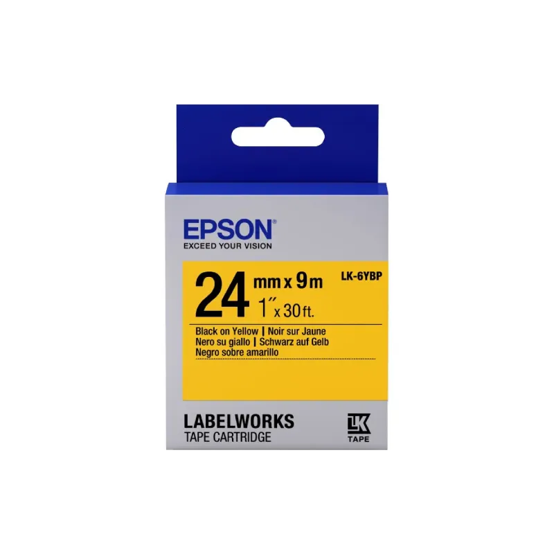Картридж Epson (C53S656005), для Epson LW-700, 24 мм х 9 м, Pastel Black/Yellow
