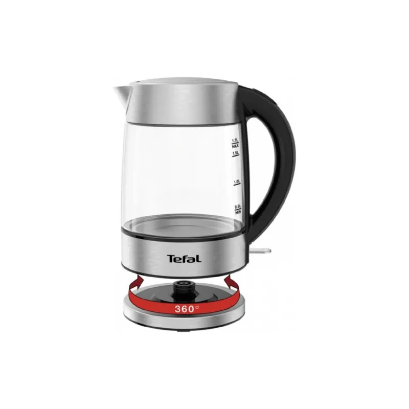 Chaleira elétrica Tefal, Silver/Black (KI772D38)