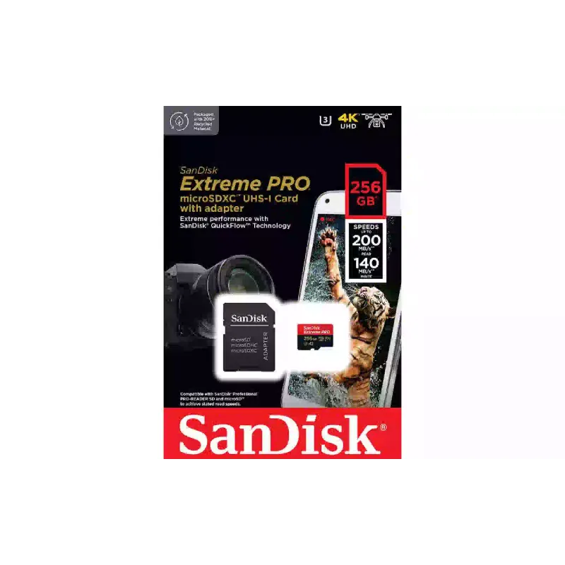 بطاقة الذاكرة Sandisk Extreme Pro (SDSQXCD-256G-GN6MA)
