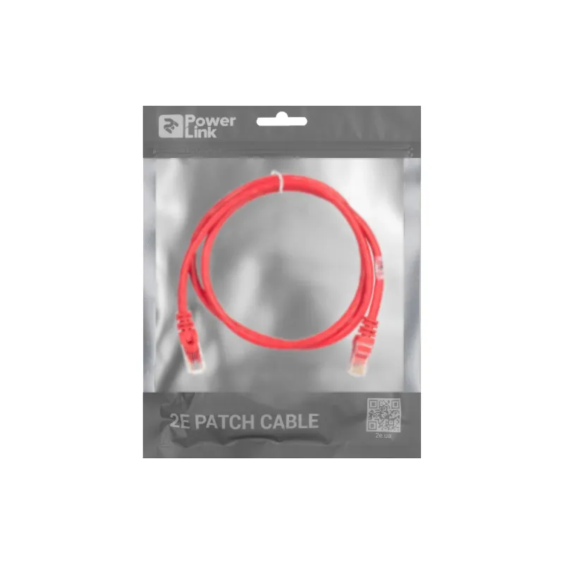 Patch kábel 2E, Red (2E-PC6COP-100RD)
