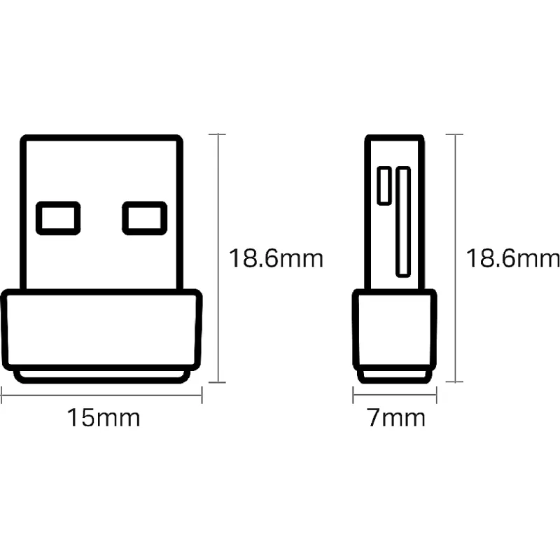 Adaptador Wi-Fi TP-Link (Archer T2U Nano)