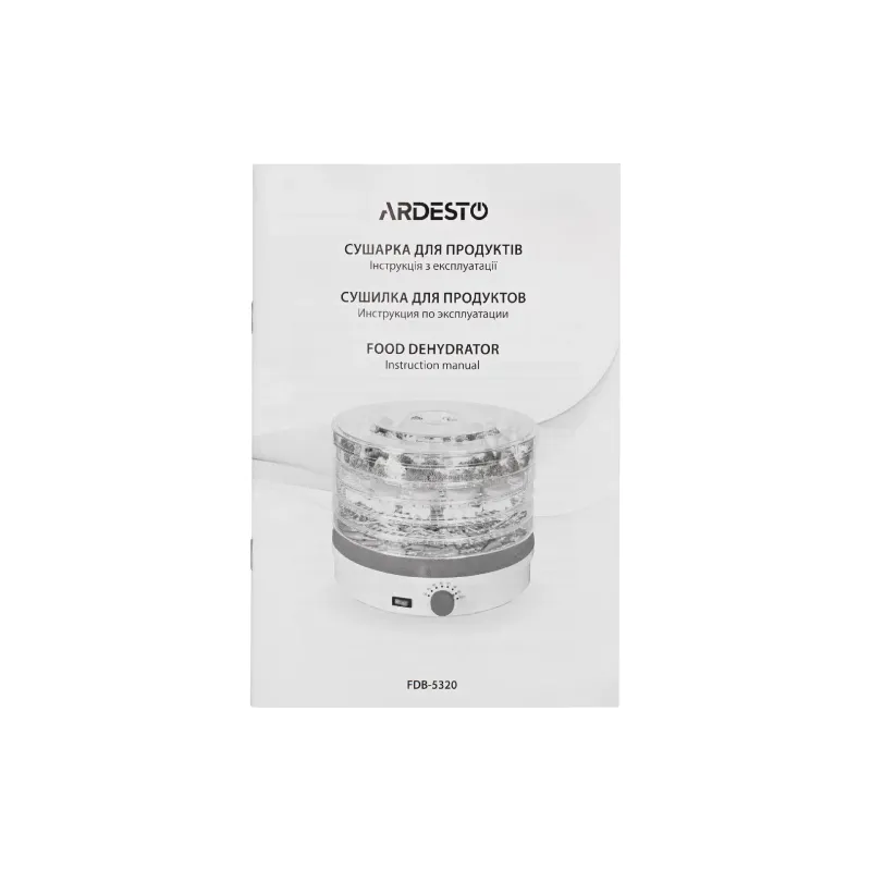 Sušilnik za zelenjavo in sadje Ardesto, White (FDB-5320)