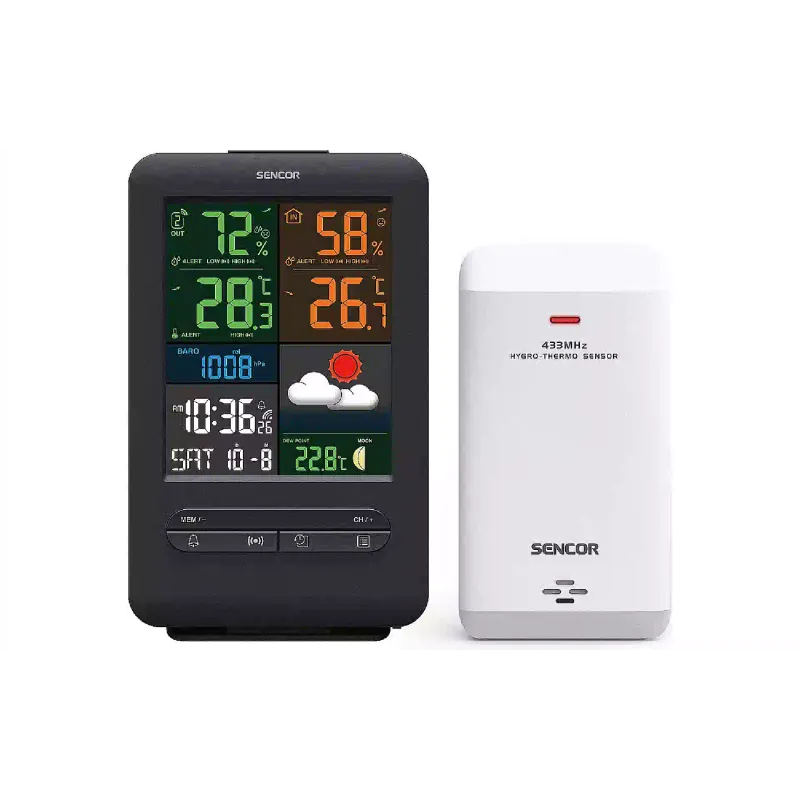 Estação meteorológica Sencor, Black (SWS7300)