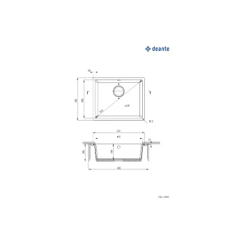 Νιπτήρας κουζίνας Deante (ZQA_T10C)