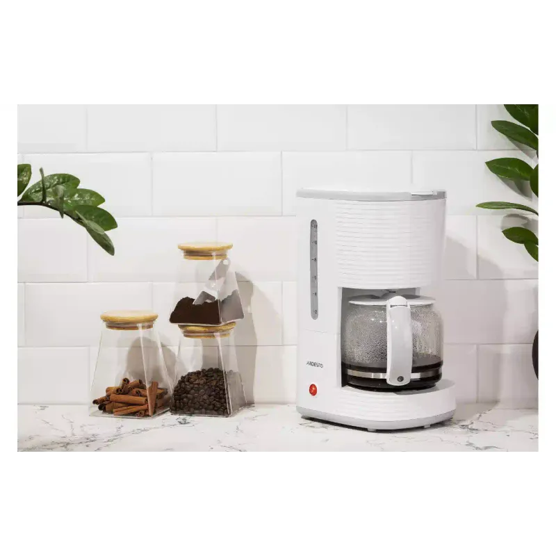 Csepegtető kávéfőző Ardesto White stripes, Gray (FCM-D17WG)