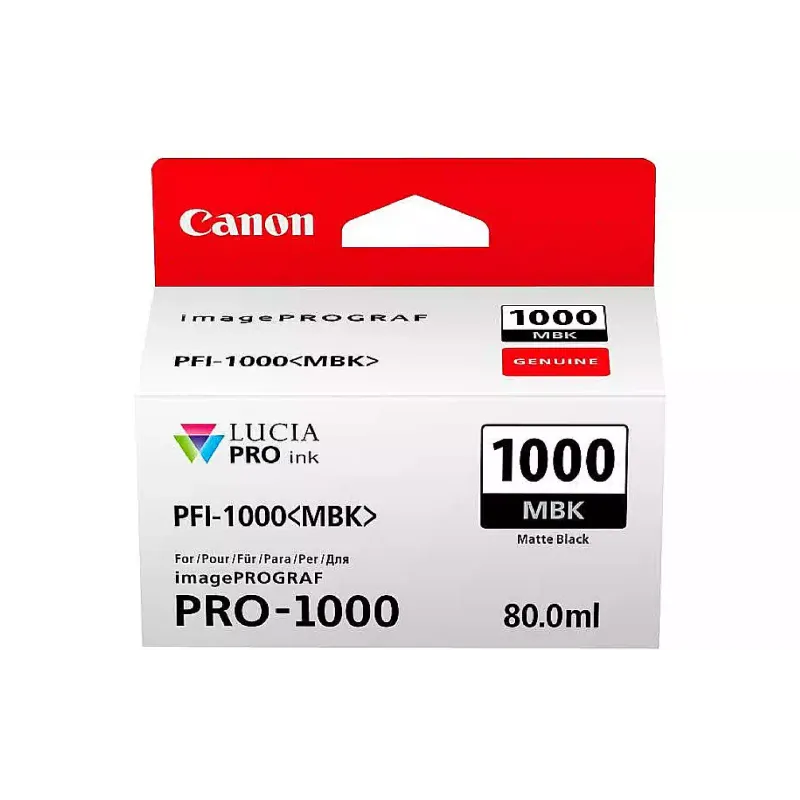 Tinteiro Canon PFI-1000MBk, Black (0545C001)