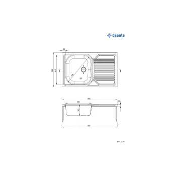 Νιπτήρας κουζίνας Deante (ZM5_0110)