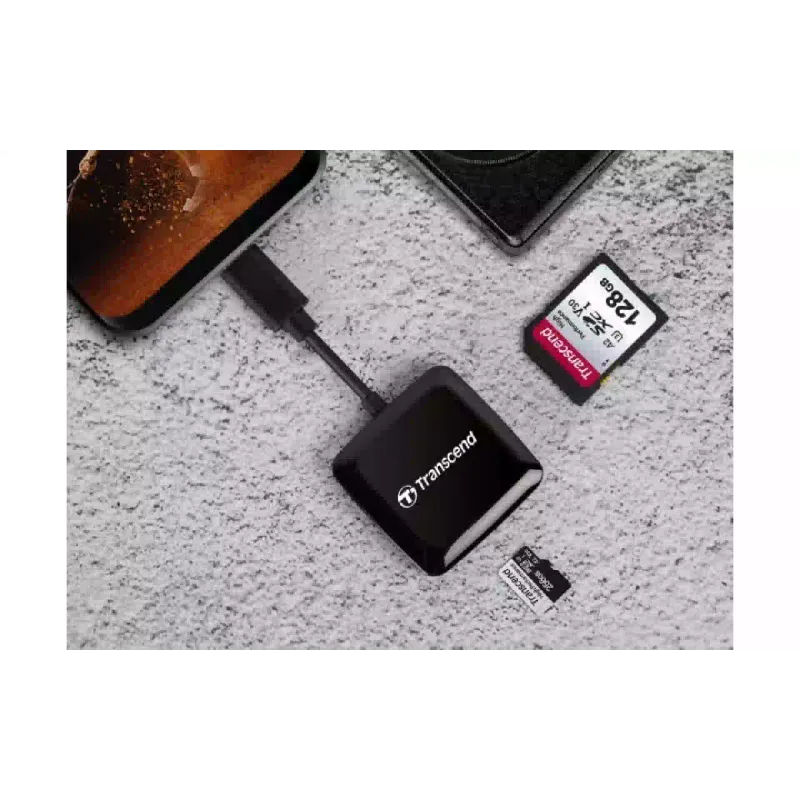 Αναγνώστης καρτών Transcend, Black (TS-RDC3)