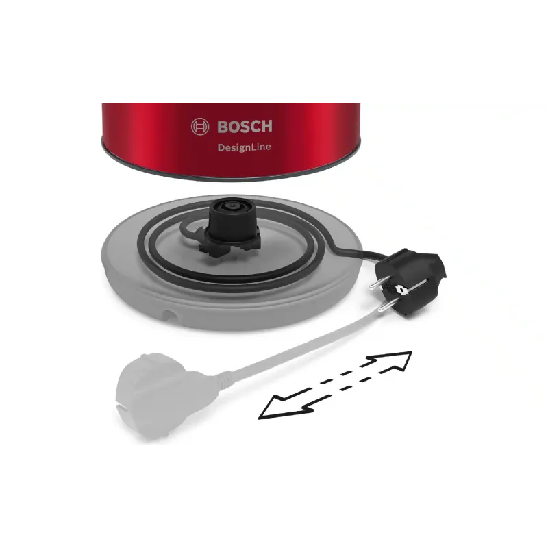 Електрочайник Bosch (TWK3P424), 1700 мл, Black