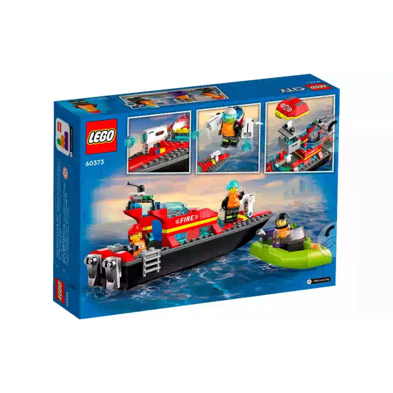 Konstruktőr LEGO City Fire Fire Rescue Boat (60373)