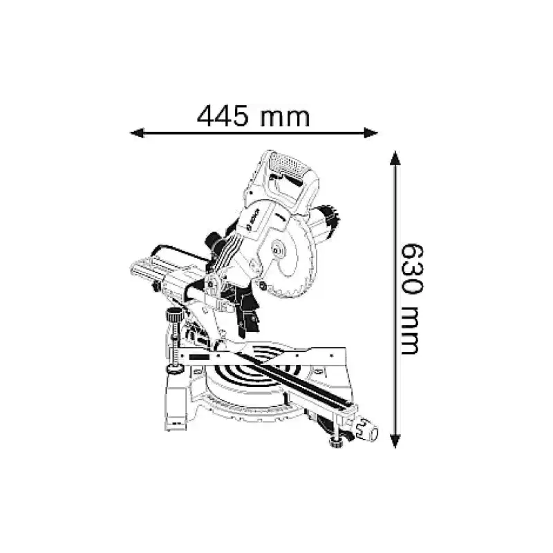 منشار ميتري Bosch GCM 800 SJ (0.601.B19.000)