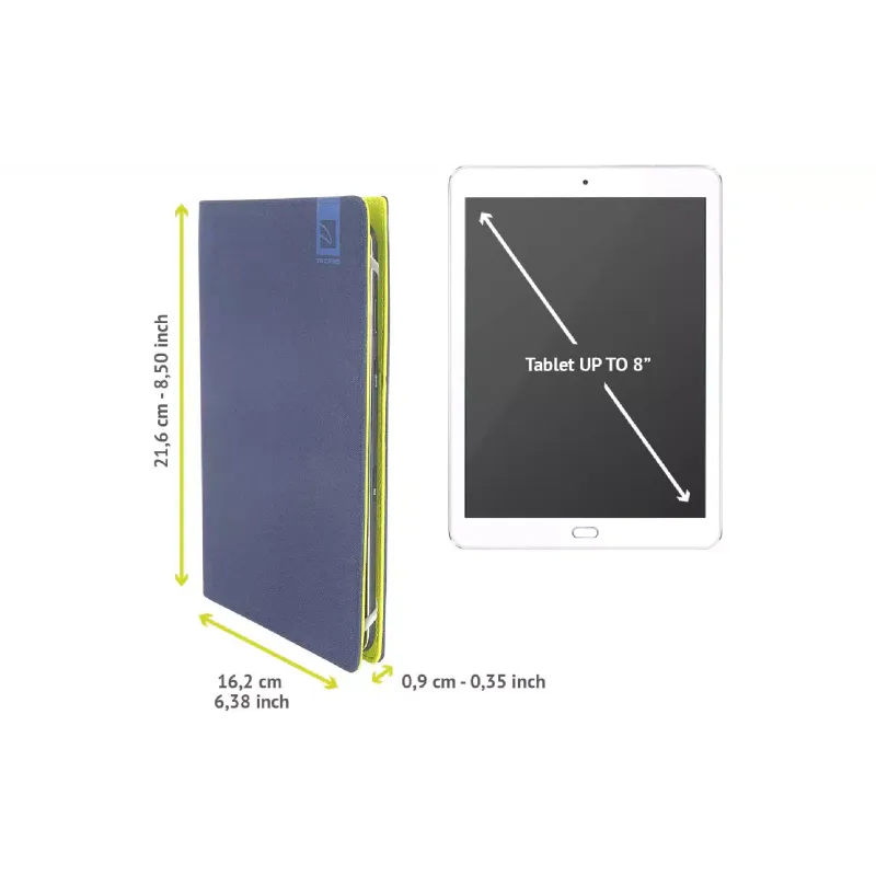 Funda para tableta Tucano, Blue (TAB-VT78-B)