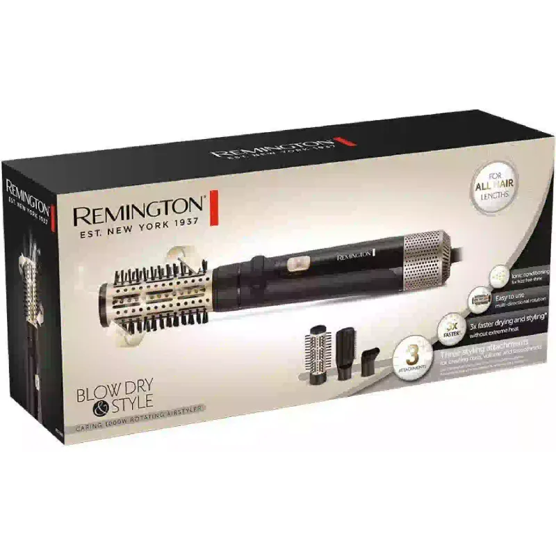 Βούρτσα στεγνωτήρα μαλλιών Remington, Black (AS7580)