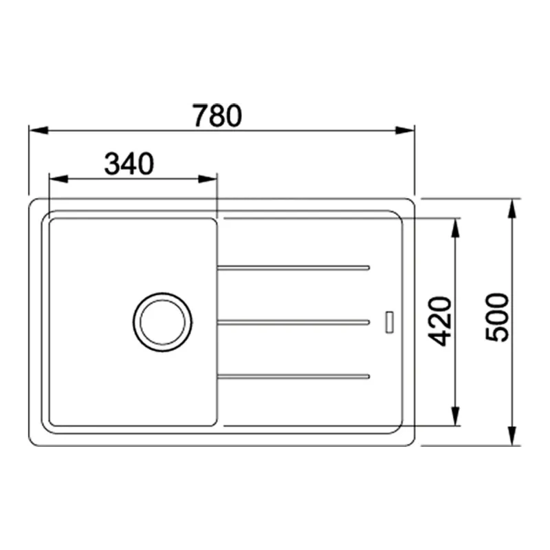 Кухонна мийка Franke BFG 611-78, Gray (114.0565.087)