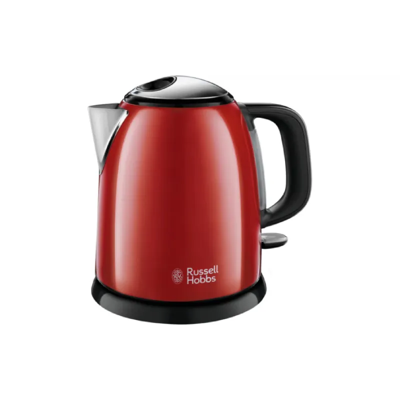 Electric kettle Russell Hobbs Colours Plus Mini (24992-70), 1000 ml, Black/Red